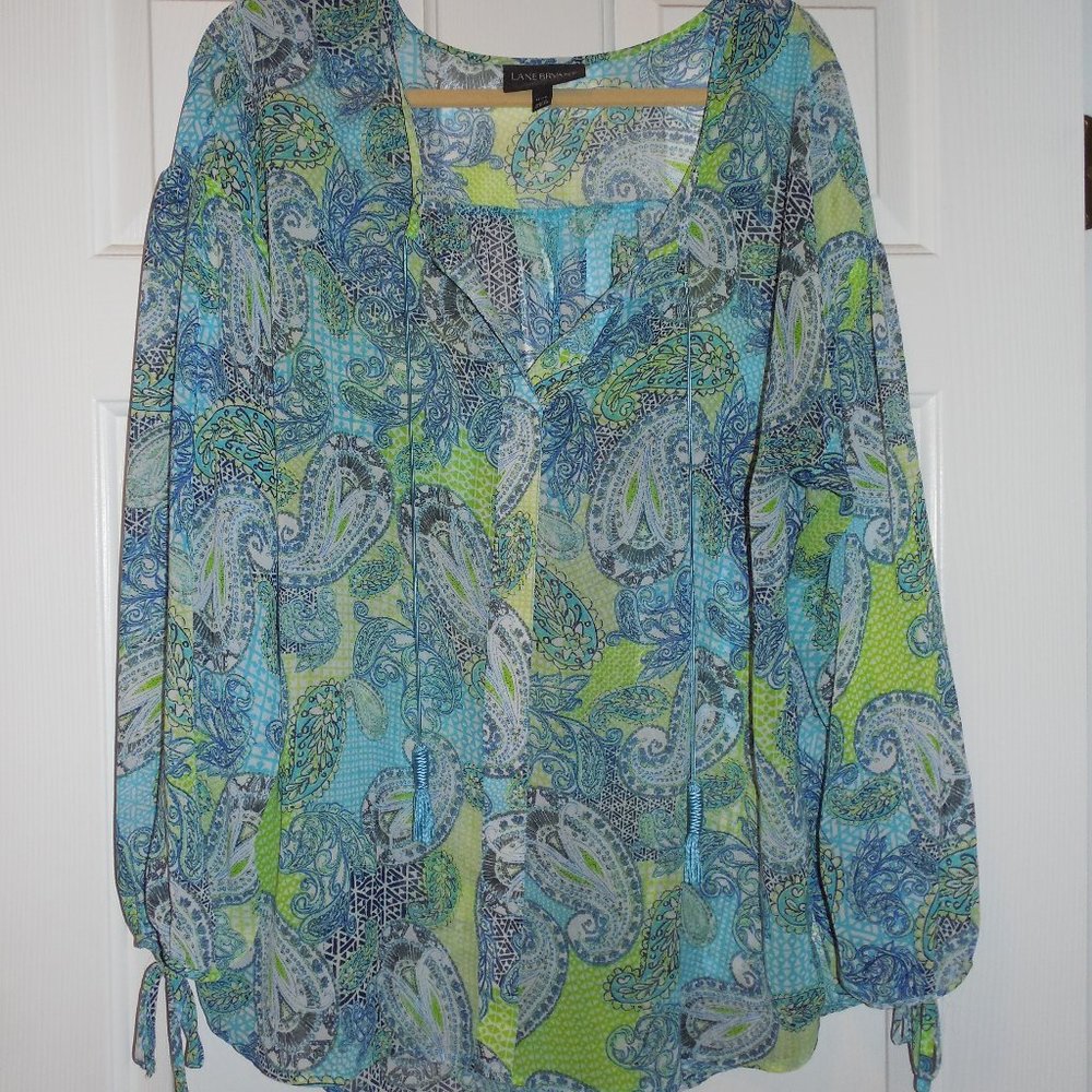 Sheer Multi color top